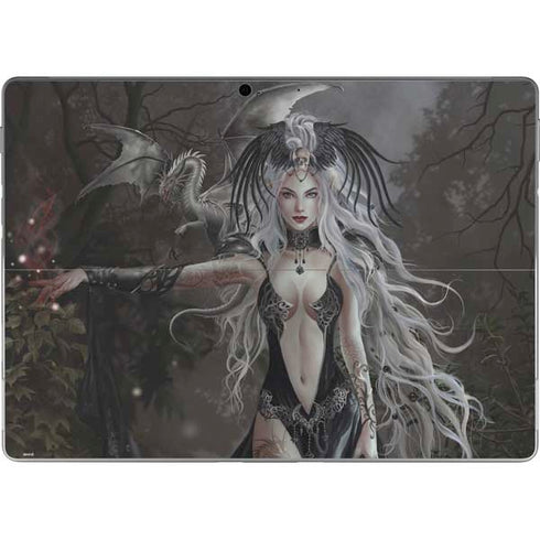 Gothic Princess with Silver Dragon by Nene Thomas Surface Pro 8 Skin